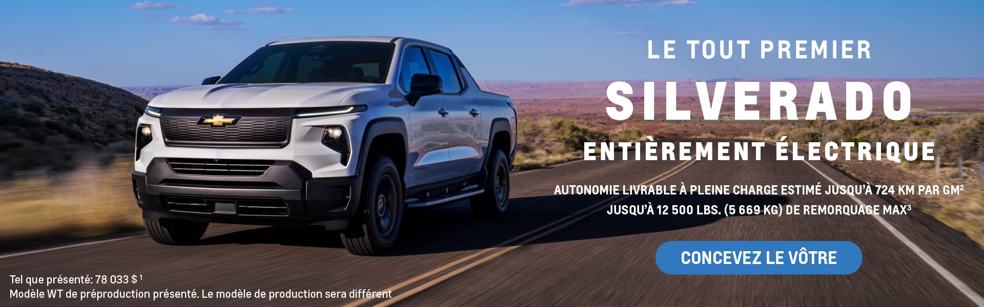 Silverado EV Landing Page Hero