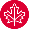 Handshake icon representing partnership and collaboration in business, enclosed in a red circle.