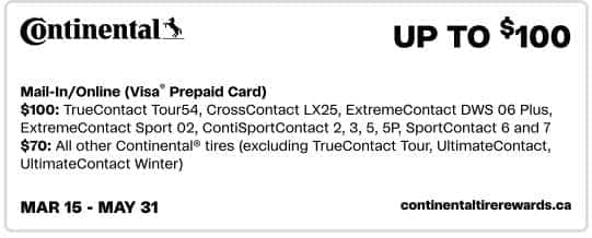 Bridgestone tire promotion offering up to $150 on select models, including WeatherPeak™, Alenza™, Dueler™, DriveGuard™, Ecopia™, Potenza™, and Turanza™. Valid online only with installation at participating dealers. Offer period: March 10 to May 31. Visit bridgestonerewards.com for details.