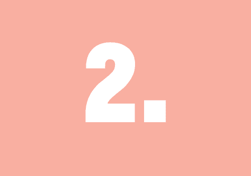 An animated graphic displaying the number "1" in a soft pink color on a white background, often used for indicating the first item in a list or sequence.