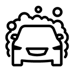 Illustration of a car on a hydraulic lift, commonly used in auto repair shops for maintenance and inspections.