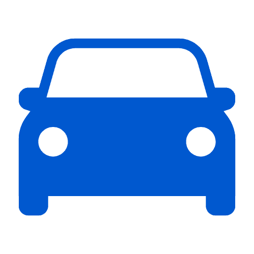 Blue circle with a diagonal line indicating prohibition or no entry symbol.
