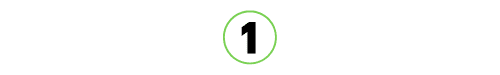 Number 1 in a black font within a green circular outline, representing a first place or primary status.